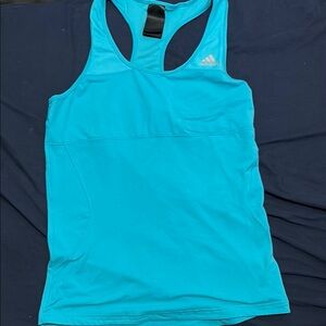 Adidas Blue Fitted Tank Top